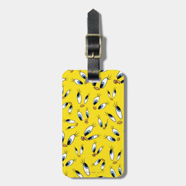 TWEETY™ Face Pattern Luggage Tag (Front Vertical)