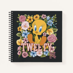 TWEETY™ Floral Embroidery Graphic Notebook