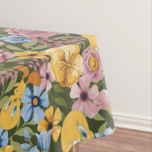 TWEETY™ Floral Embroidery Pattern Tablecloth