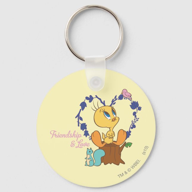 TWEETY™ "Friendship And Love" Key Ring (Front)