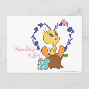 TWEETY™ "Friendship And Love" Postcard