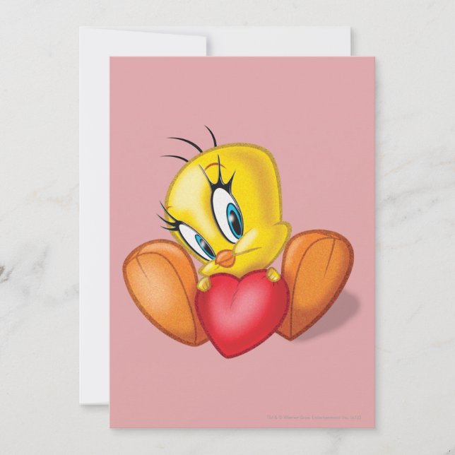 TWEETY™ Holding Heart Invitation (Front)