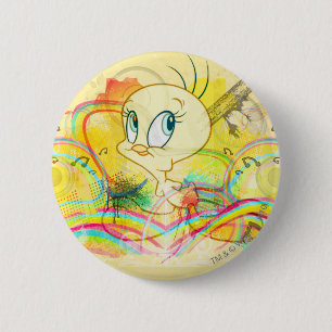 TWEETY™ In Rainbows 6 Cm Round Badge