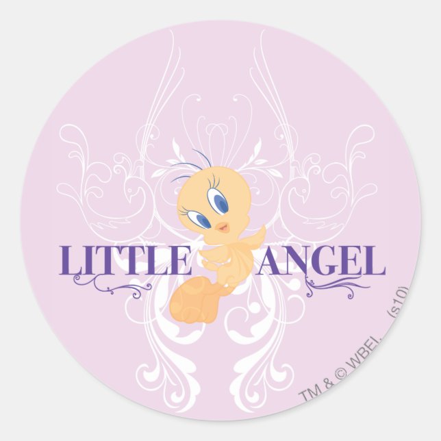 TWEETY™ "Little Angel" Classic Round Sticker (Front)