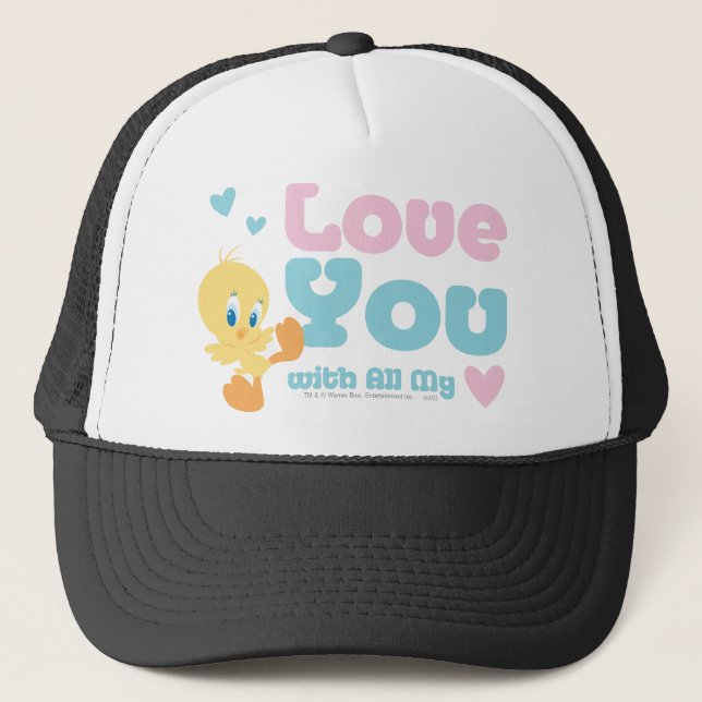 TWEETY™ "Love You With All My Heart" Trucker Hat (Front)