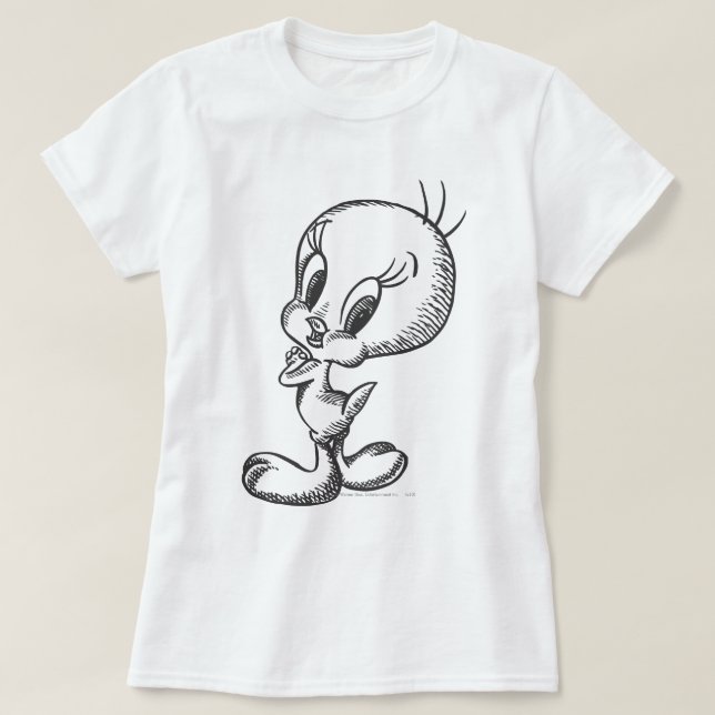 TWEETY™ Lovely Black/White T-Shirt (Design Front)