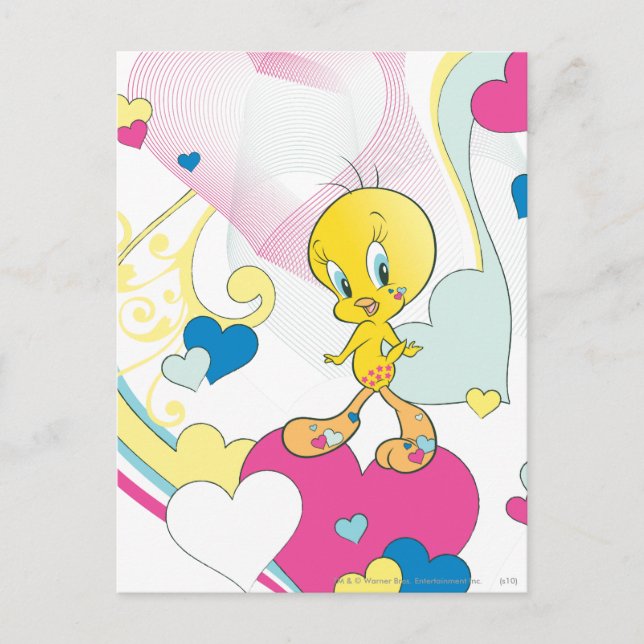 TWEETY™ On Heart Postcard (Front)