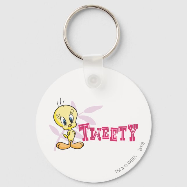 "TWEETY™" Pink Key Ring (Front)