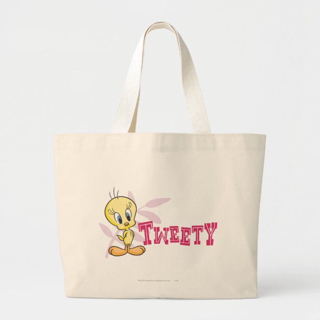 "TWEETY™" Pink Large Tote Bag (Front)