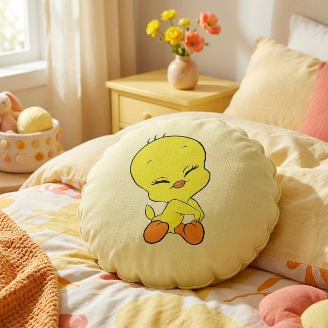 Tweety Round Cushion (Creator Uploaded)