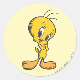 TWEETY™ Shy Classic Round Sticker