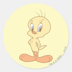 TWEETY™ Standing Up Straight Classic Round Sticker