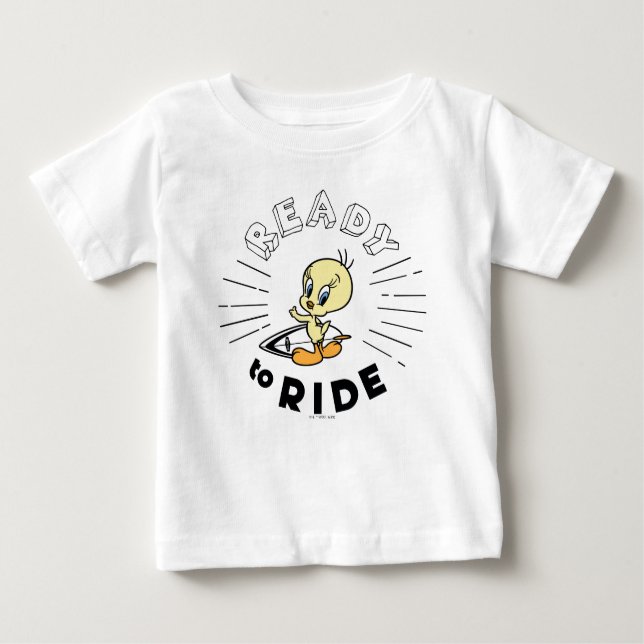TWEETY™ Surfboard -  Ready to Ride Baby T-Shirt (Front)