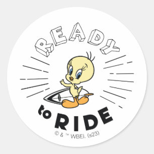 TWEETY™ Surfboard -  Ready to Ride Classic Round Sticker