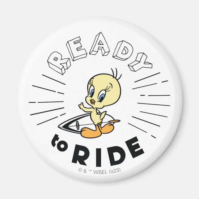 TWEETY™ Surfboard -  Ready to Ride Magnet (Front)