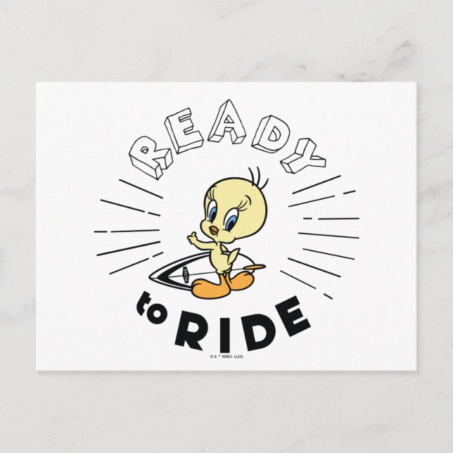 TWEETY™ Surfboard -  Ready to Ride Postcard (Front)