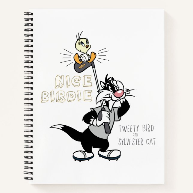 TWEETY™ & SYLVESTER™ Golfing - Nice Birdie Notebook (Front)