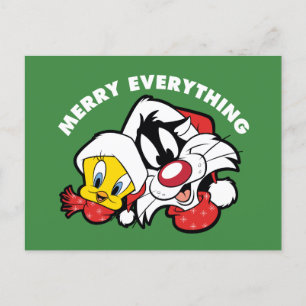 TWEETY™ & SYLVESTER™ "Merry Everything" Holiday Postcard