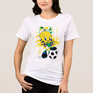 TWEETY™ Team Brazil Soccer Graphic Tri-Blend Shirt