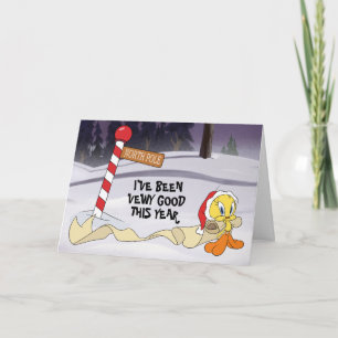 TWEETY™ With Christmas Wishlist Holiday Card