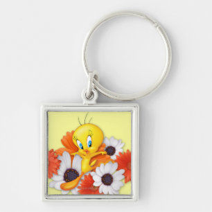 TWEETY™ With Daisies Key Ring