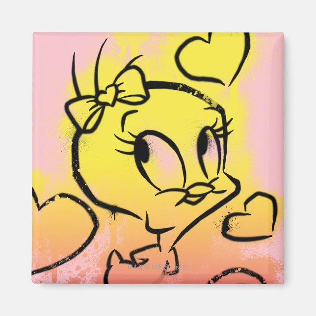 TWEETY™ With Hearts Magnet (Front)