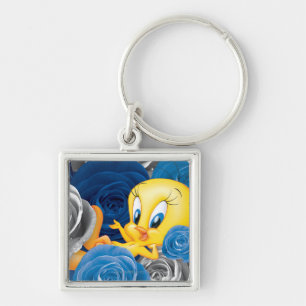 Tweety With Roses Key Ring