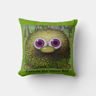 Tweezle the Cute Wuzzy Butt Cushion for Kids Room