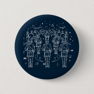 Twelfth Day of Chrismas Button Pinback