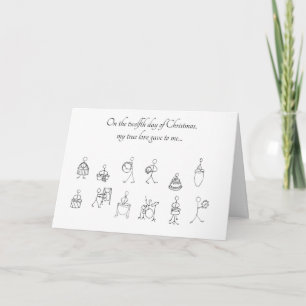 Twelfth Day of Christmas card