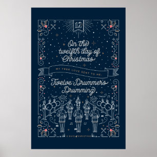 Twelfth Day of Christmas Poster 24x36