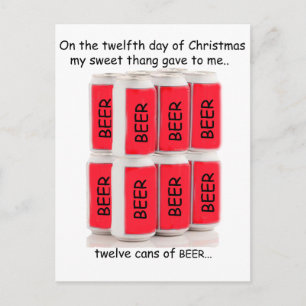 Twelfth Day Redneck Christmas Holiday Postcard