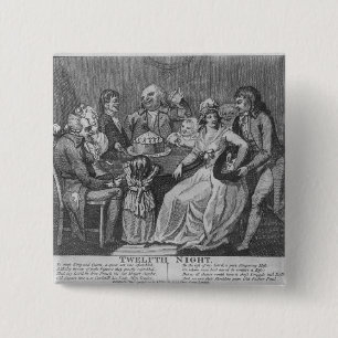 Twelfth Night, 1794 15 Cm Square Badge