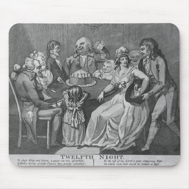 Twelfth Night, 1794 Mouse Pad (Front)