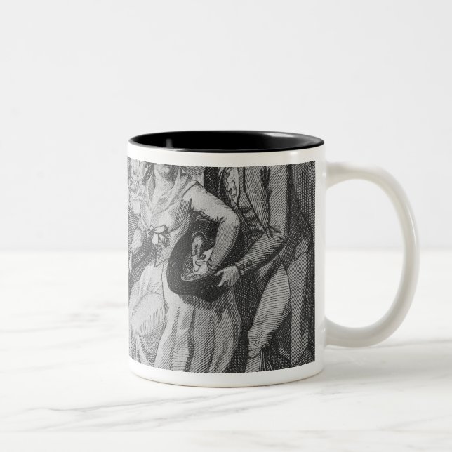 Twelfth Night, 1794 Two-Tone Coffee Mug (Right)