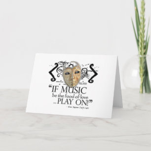 Twelfth Night Music Quote Card