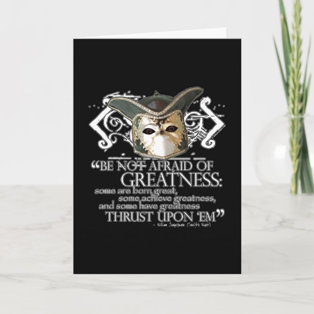 Twelfth Night Quote Card (Front)