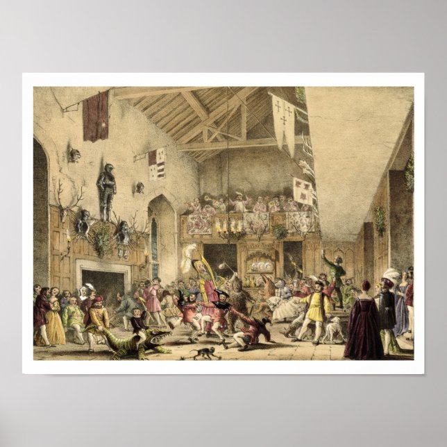 Twelfth Night Revels in the Great Hall, Haddon Hal Poster (Front)