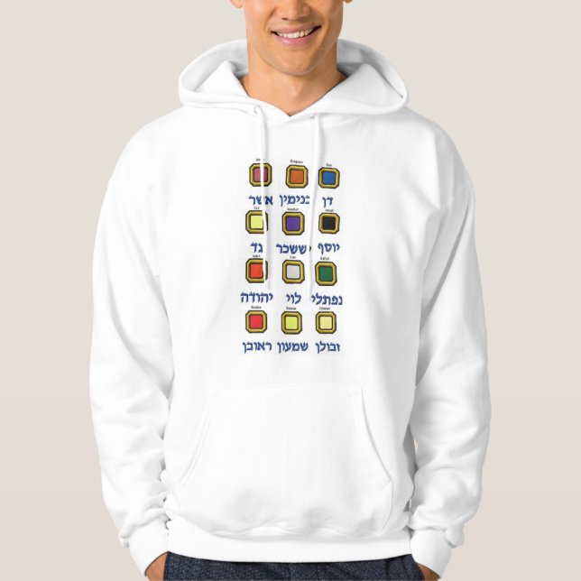 Twelve (12) tribes of Israel Hoody (Front)
