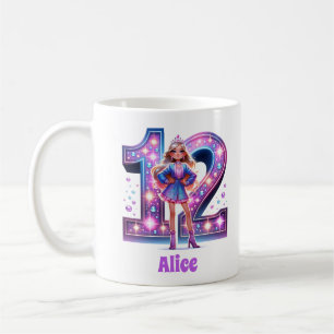 Twelve and Thriving: Name Starry Celebration Coffee Mug