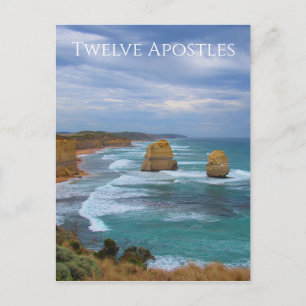 twelve apostles coastline postcard