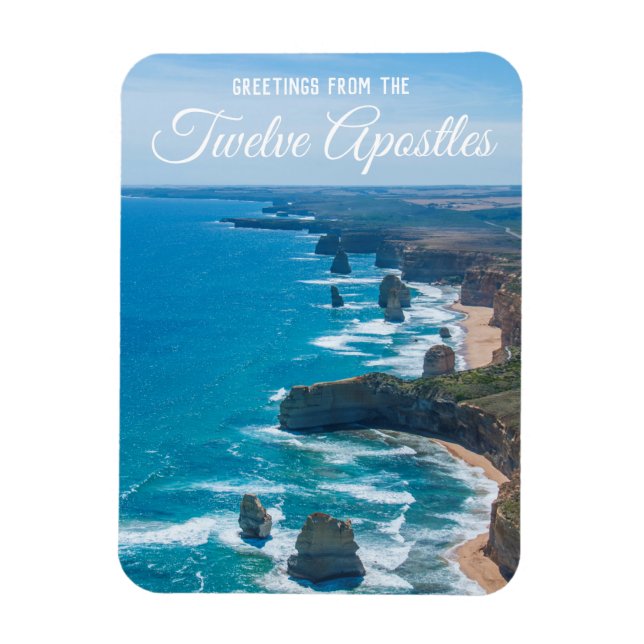 Twelve Apostles Great Ocean Road Air Aerial Magnet (Vertical)