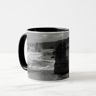 Twelve Apostles Great Ocean Road Black and White M Mug