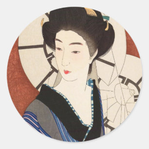 Twelve Aspects of Women, After The Bath Kotondo Classic Round Sticker