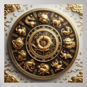 Twelve Branches Of Earth o3X ~ Chinese Zodiac Poster