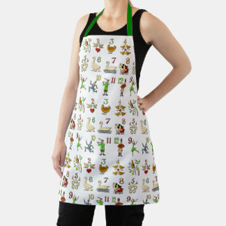 Twelve Days of Christmas Apron