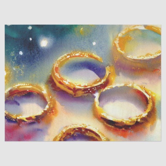 Twelve Days of Christmas: Golden Rings (A), Tissue Paper (Front)
