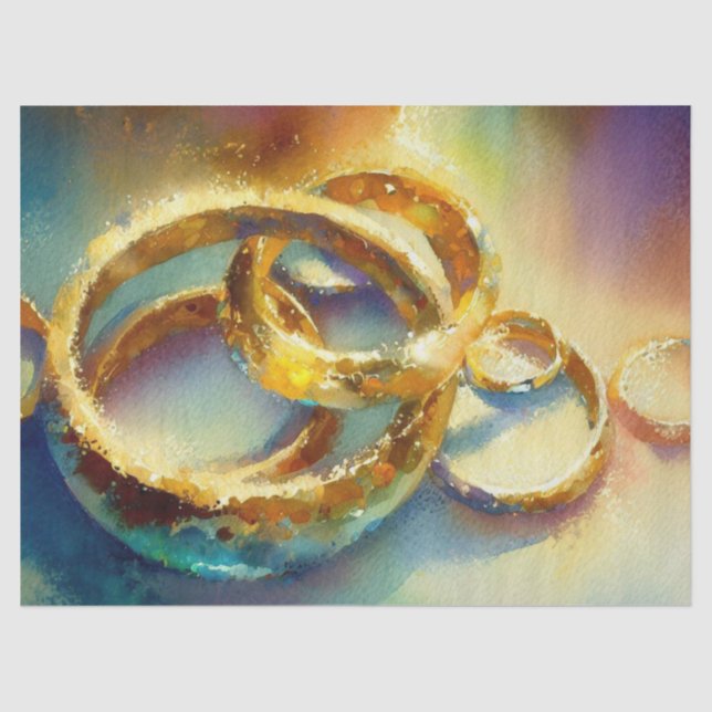 Twelve Days of Christmas: Golden Rings (C), Tissue Paper (Front)