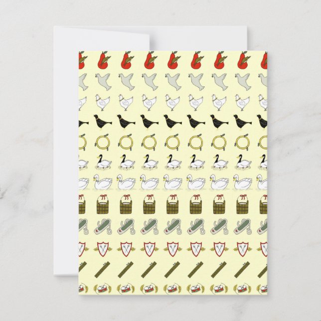 Twelve Days of Christmas Invitation (Front)