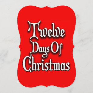 Twelve Days of Christmas Invitation